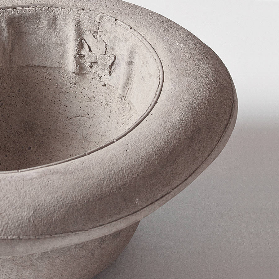 concrete hat planter by out there interiors