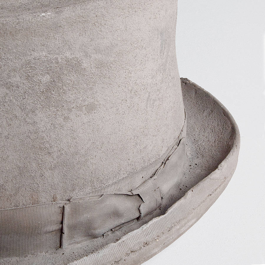 concrete hat planter by out there interiors