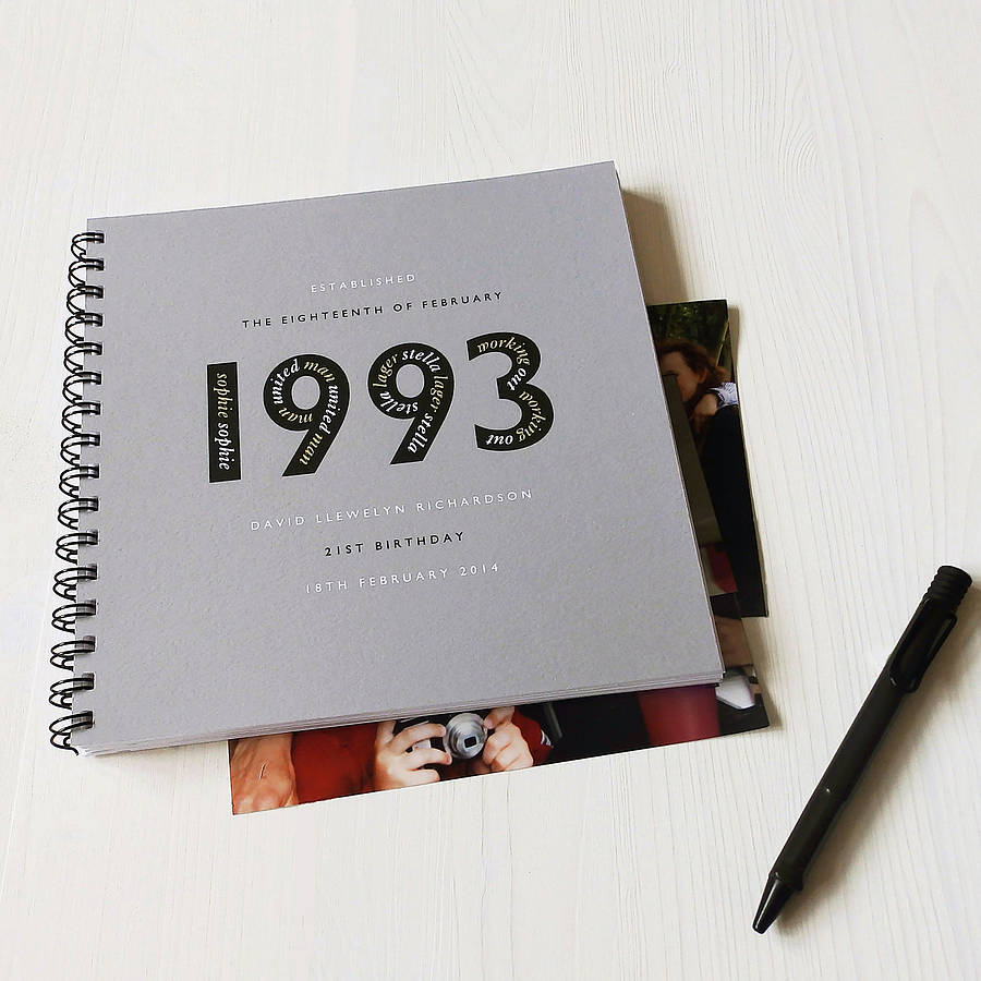 personalised landmark year memories album by designed ...