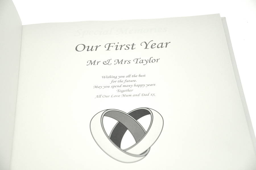 Our First Year Personalised Wedding Book By The Letteroom our-first-year-personalised-wedding-book-by-the-letteroom