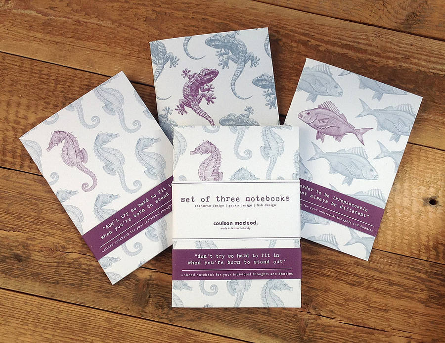 fish notebook; a6 journal by coulson macleod