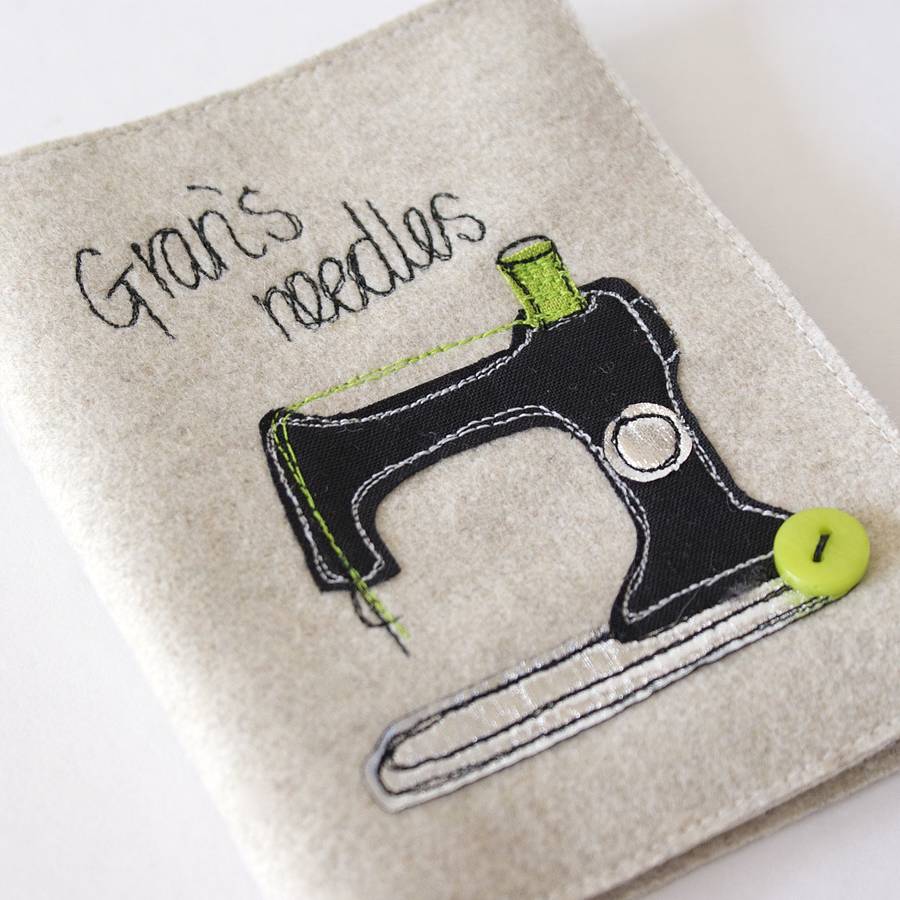 personalised sewing machine needle case by rosiebull designs