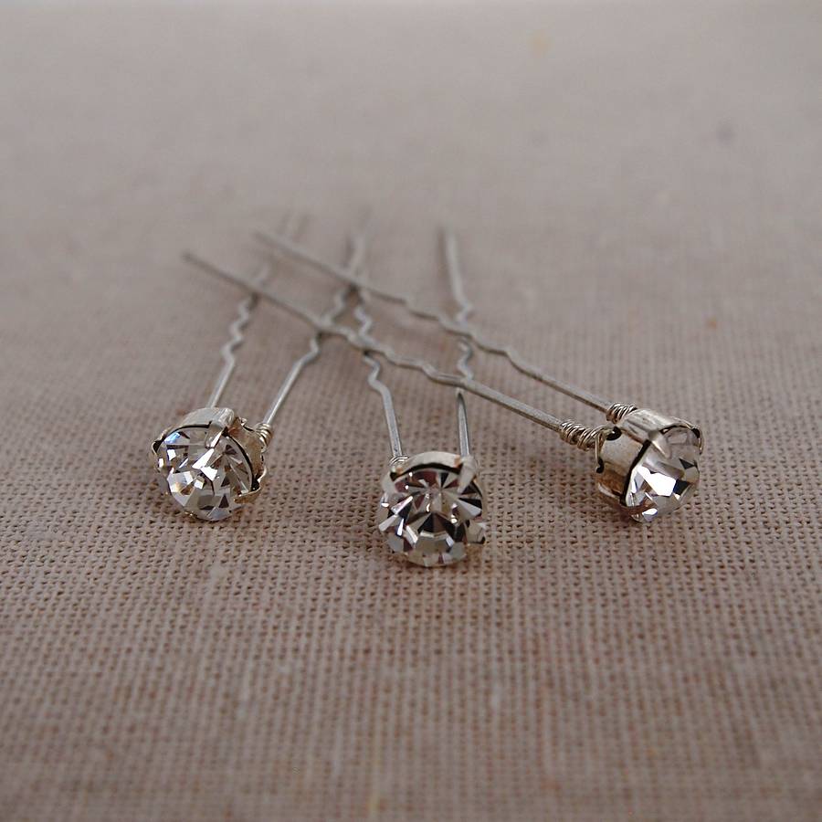diamante hair pins by melissa designs