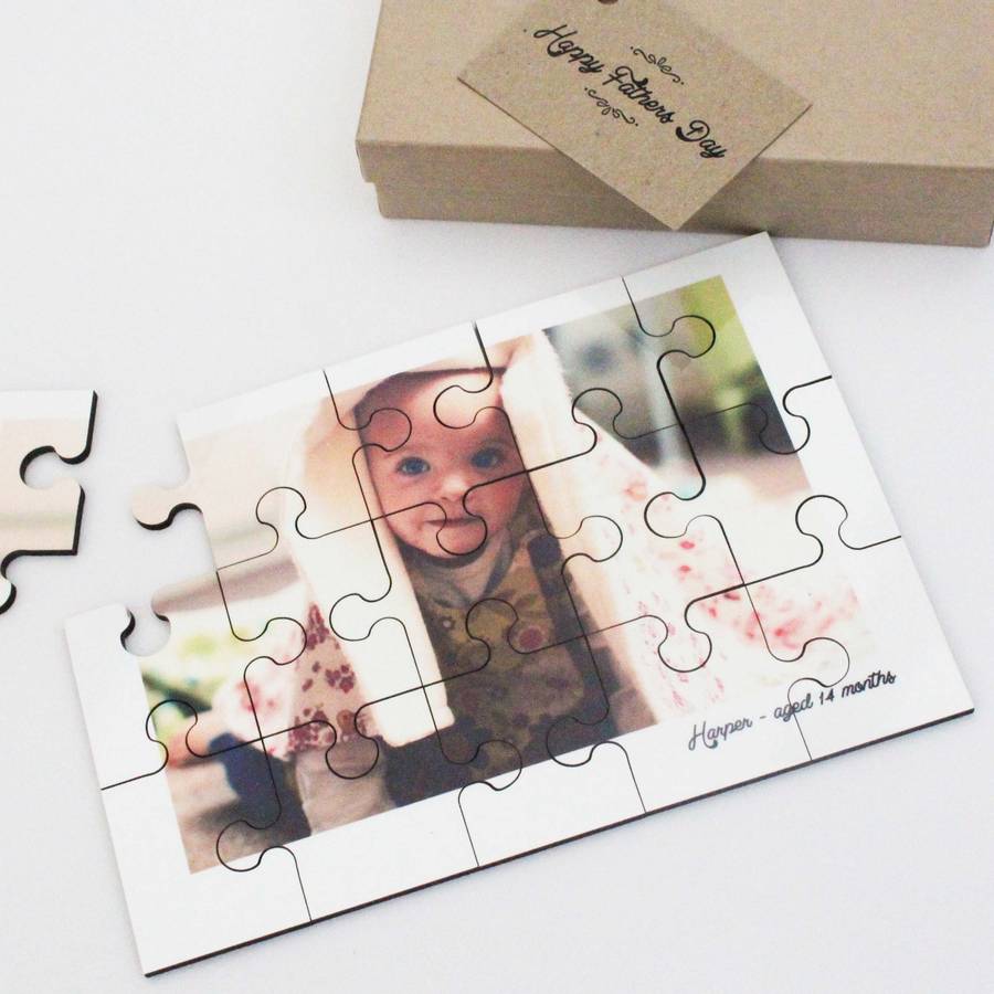 personalised photo jigsaw puzzle by lou brown designs