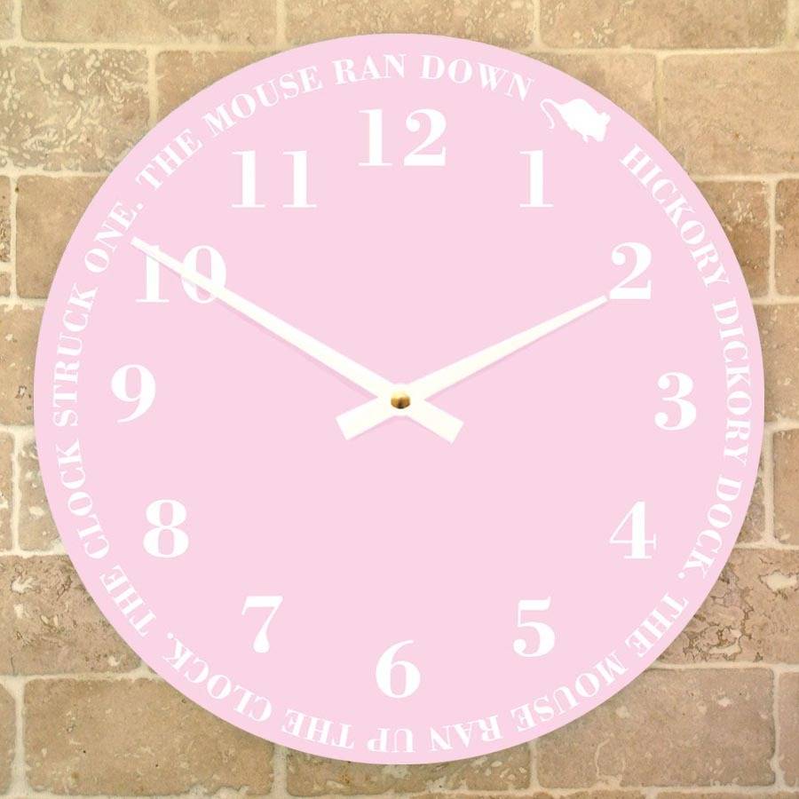 nursery rhyme clock by cuteclocks