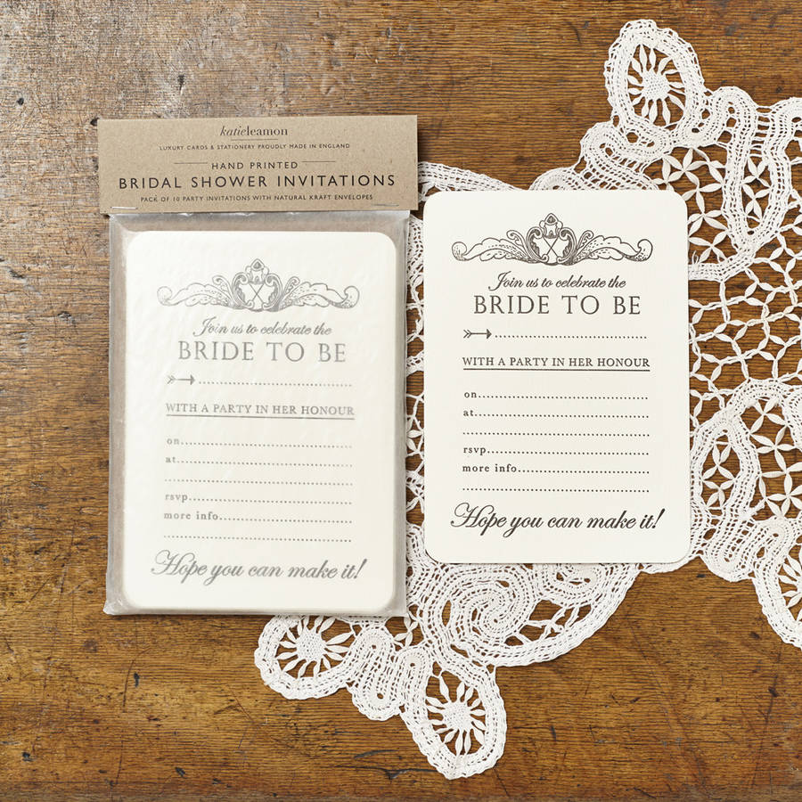 bridal shower invites by katie leamon