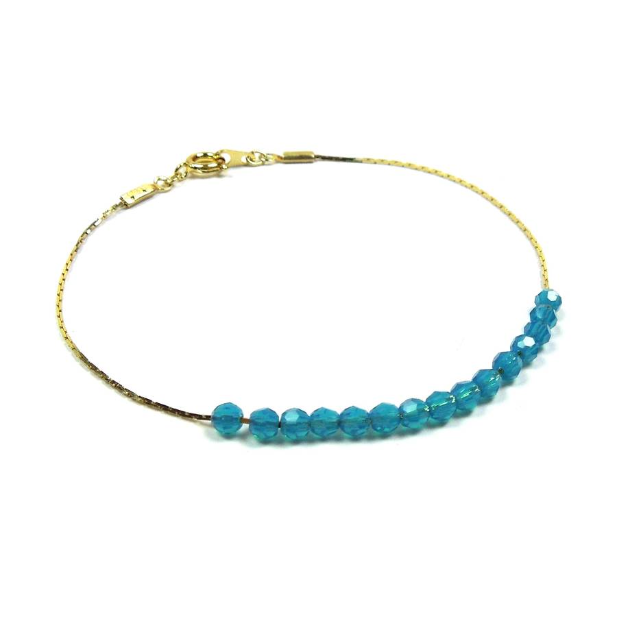 crystal bead bracelet by dotpop