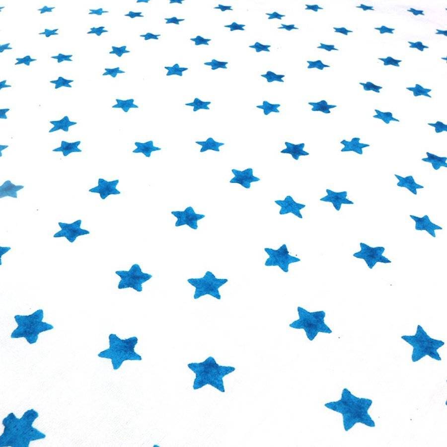 blue star cot bed bumper by lulu and nat