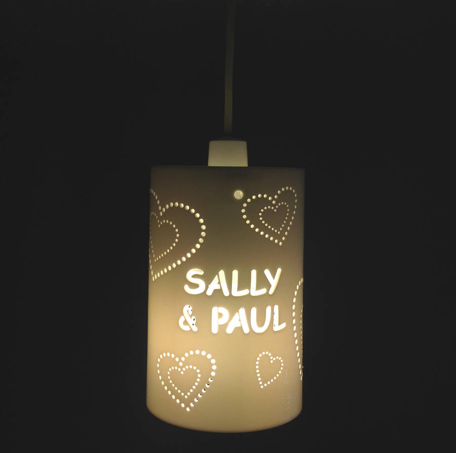personalised heart shade by kirsty shaw