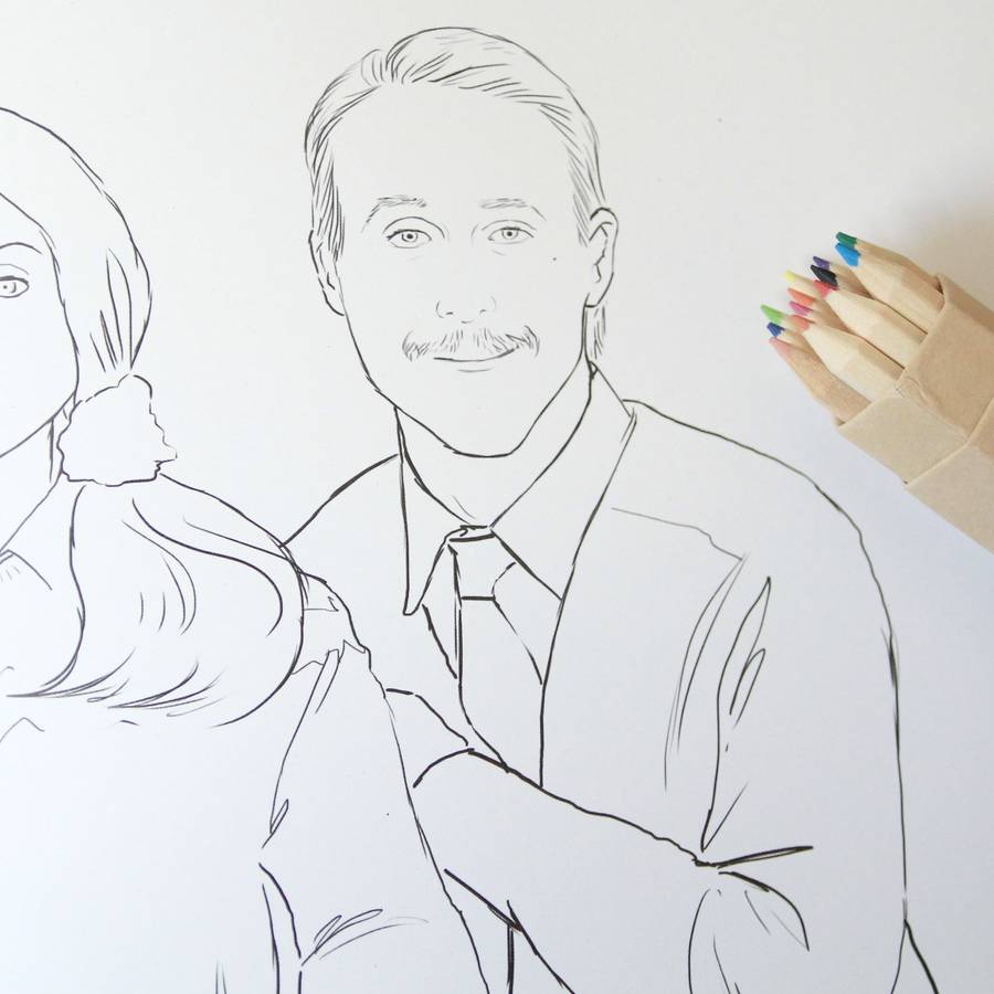ryan gosling colouring book by colour me good by berylune