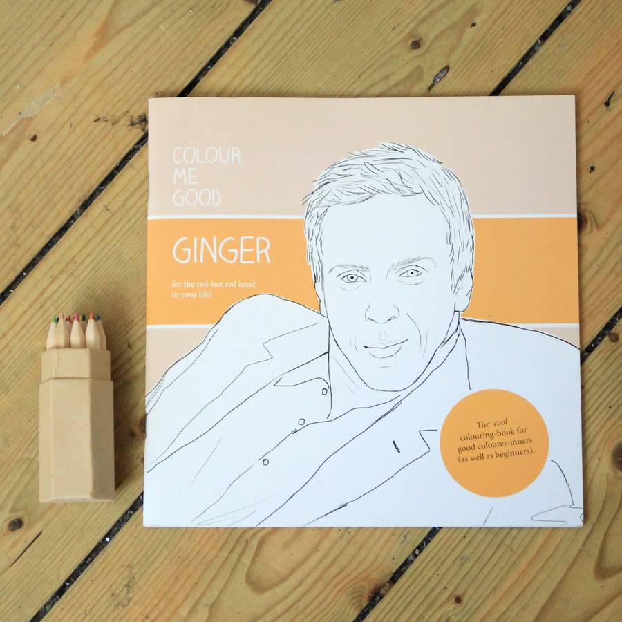 ginger colouring book by colour me good by berylune