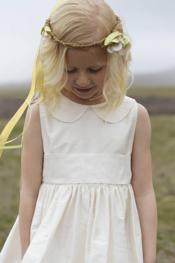 flower collar dress