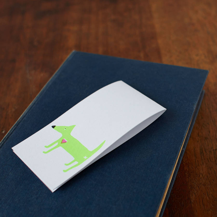 dog bookmark by spann & willis