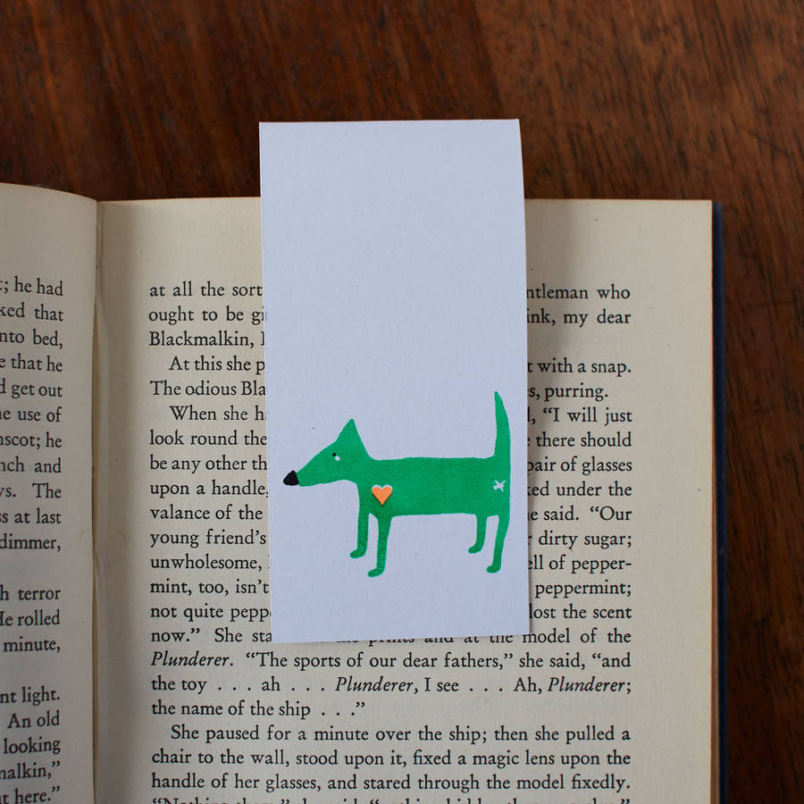 dog bookmark by spann & willis