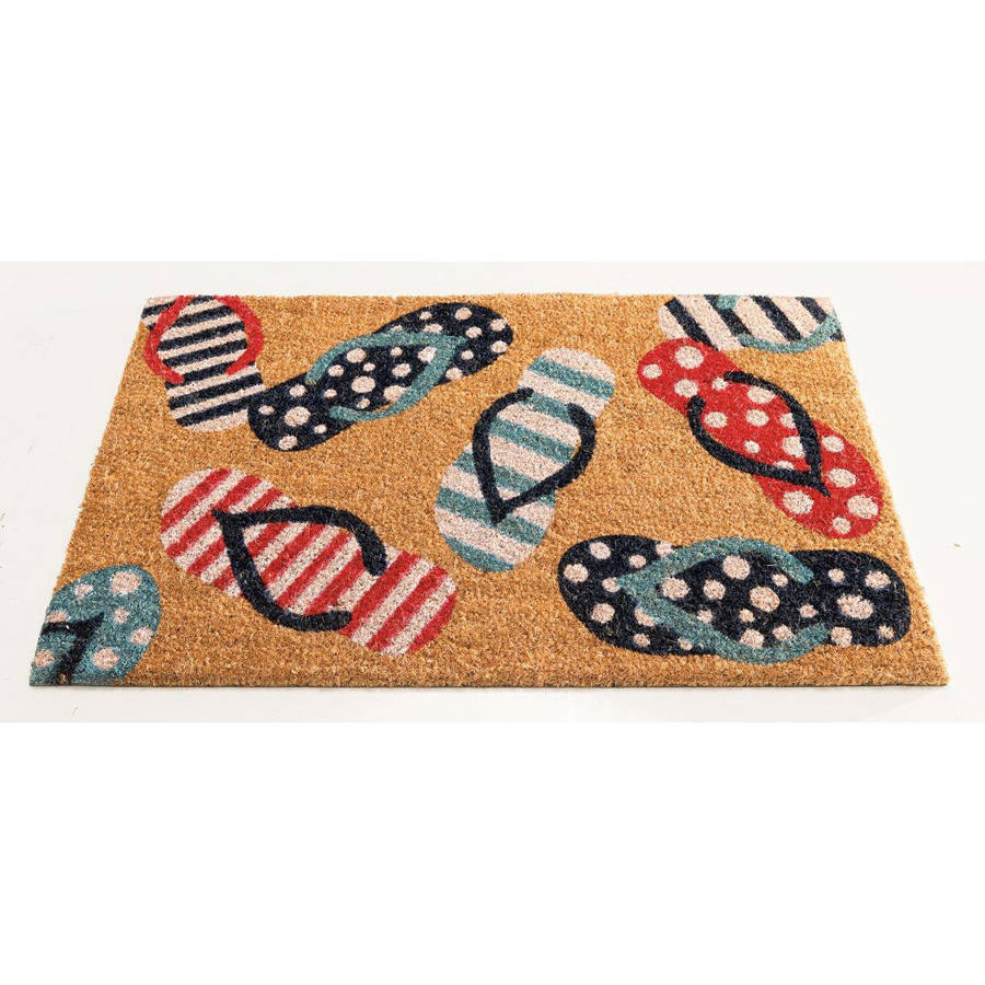 coir doormat / newquay flip flop by garden selections