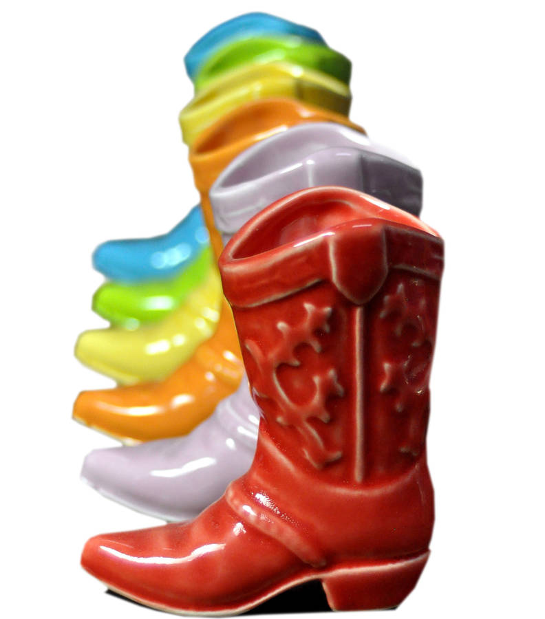 cowboy boot shot cups by bespoke barware