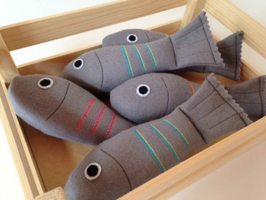 pretend play felt food fish by mummy made it me