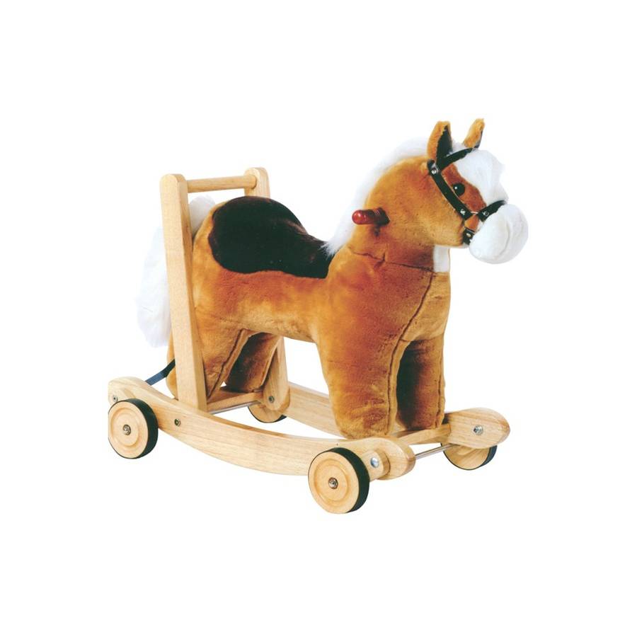 cart horse rocker & push along baby walker by hibba toys of leeds