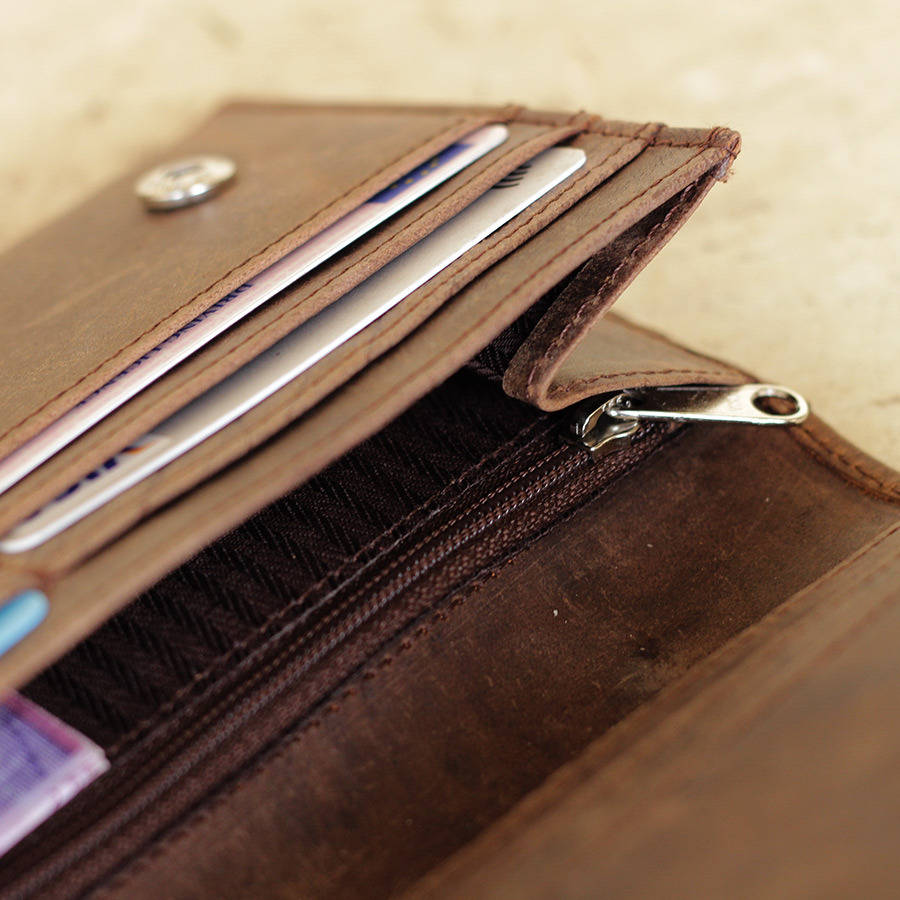 Women's Brown Leather Purse