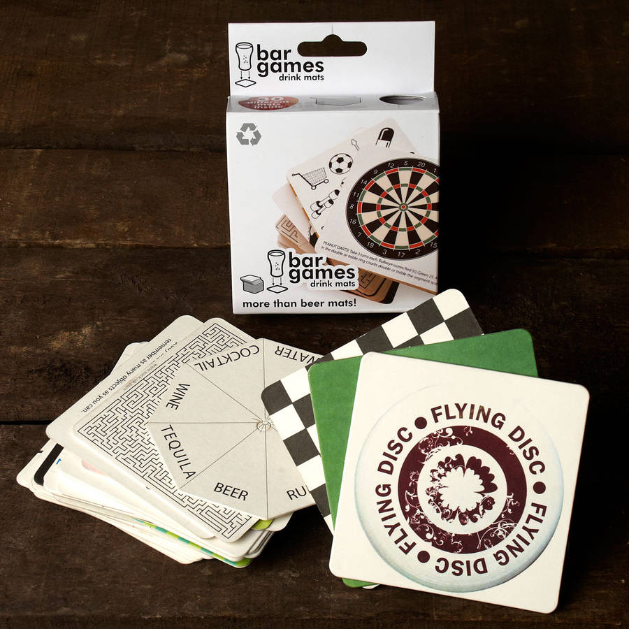 bar games beer mats by whisk hampers