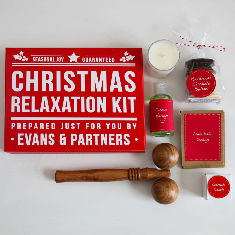 personalised christmas relaxation kit by elephant grey