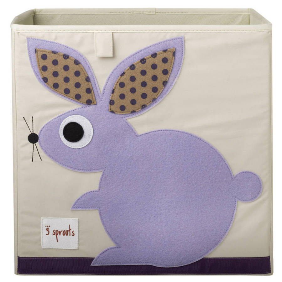 rabbit toy storage box by nubie modern kids boutique