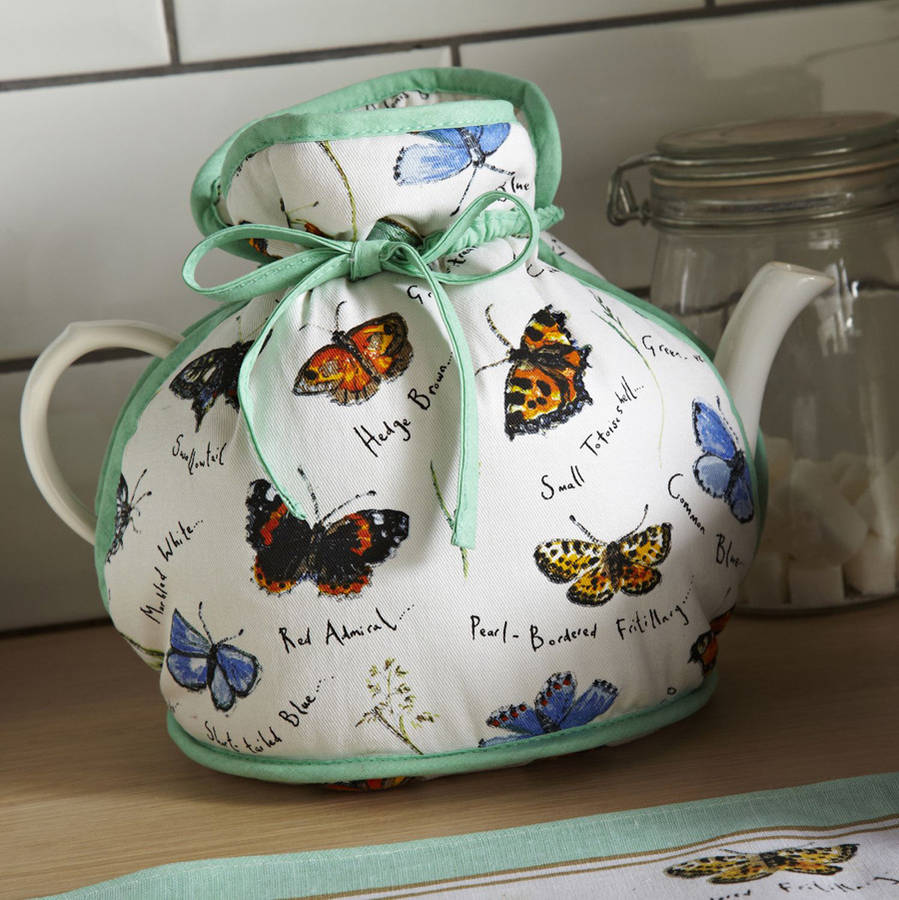 madeleine floyd butterflies muff tea cosy by ulster weavers