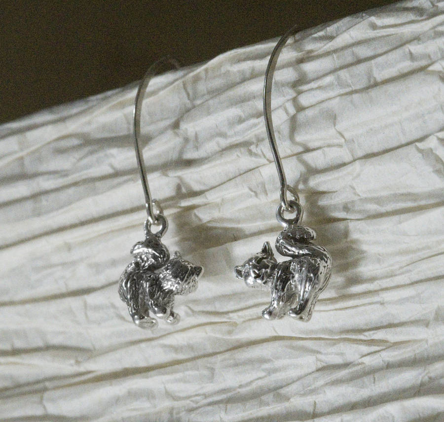 sterling silver british flag earrings by tales from the earth