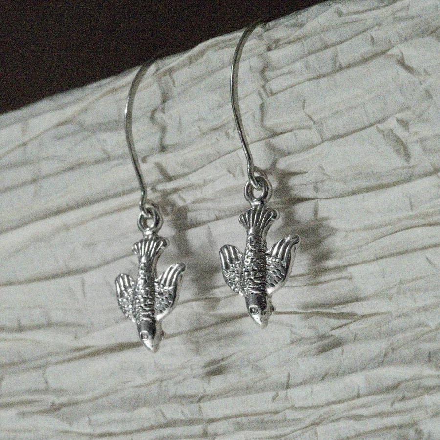 sterling silver british flag earrings by tales from the earth