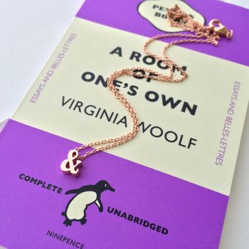 Ampersand Rose Gold Necklace