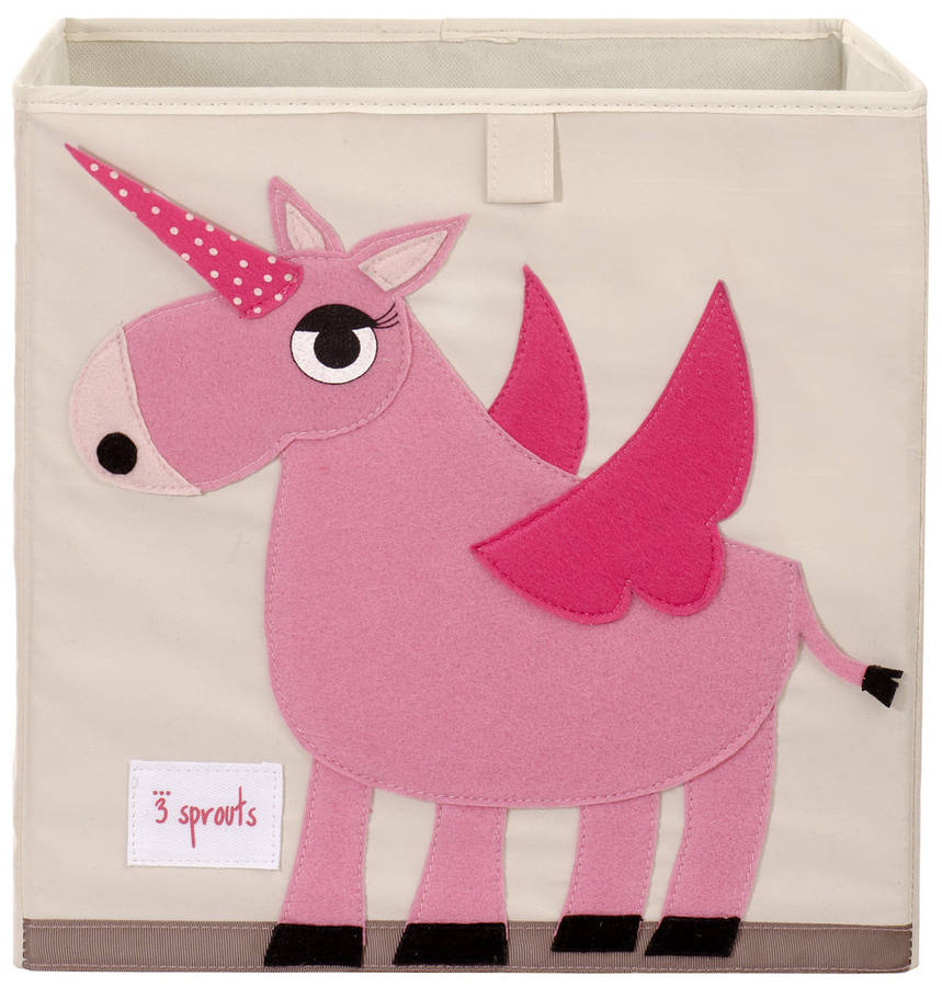 unicorn stuffed animal toy storage