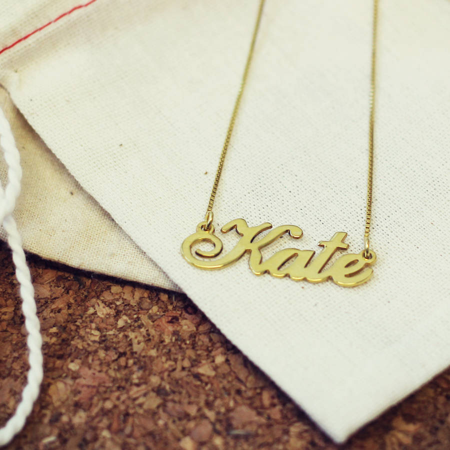 personalised handmade name necklace by anna lou of london