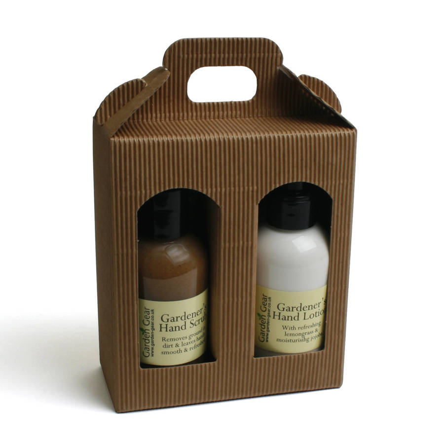 gardener's hand scrub and lotion gift set by garden gear