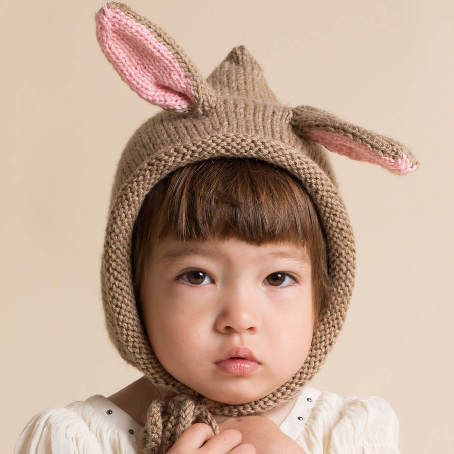 Hand Knitted Bunny Hats By Attic