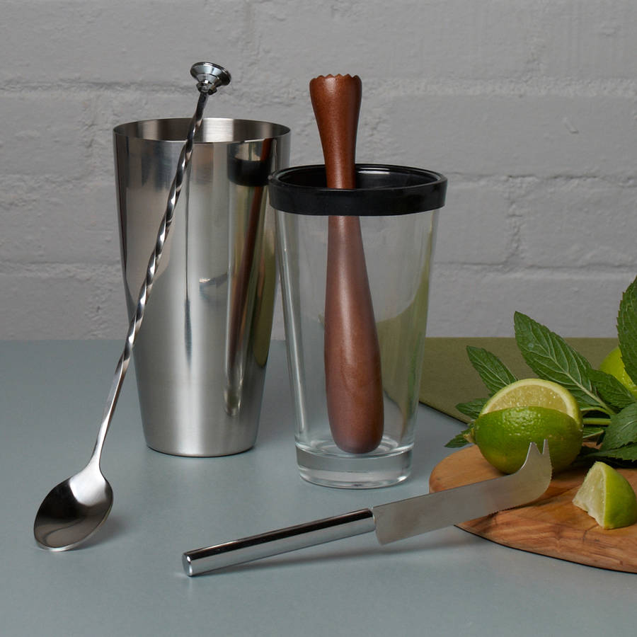 four piece mojito cocktail set by whisk hampers