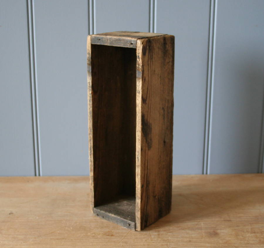 small wooden storage container by homestead store