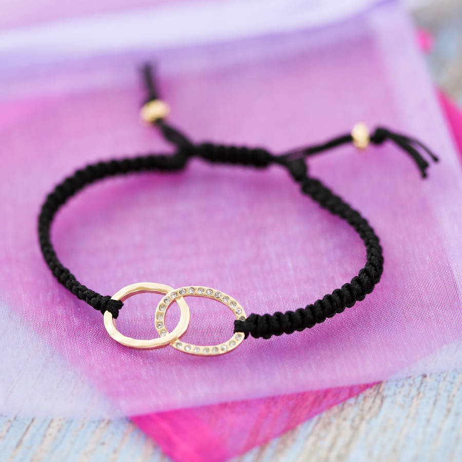 Personalised cord bracelet clearance