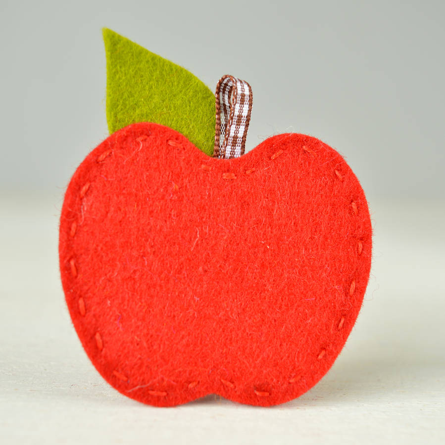 mini apple brooch sewing kit by fibrespace