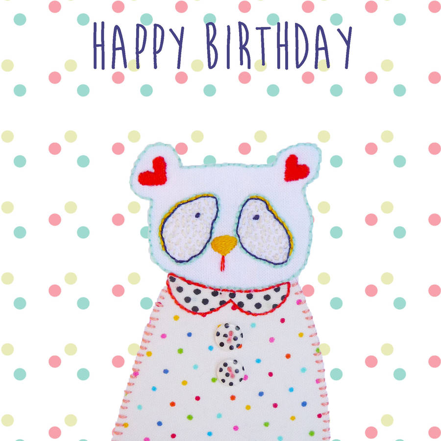 'happy birthday' from coco the bear by buttongirl designs ...