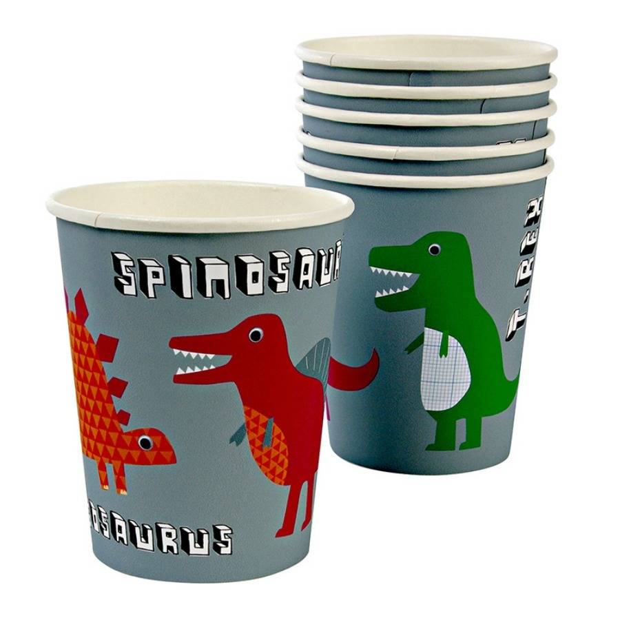 dinosaur party cups by posh totty designs interiors