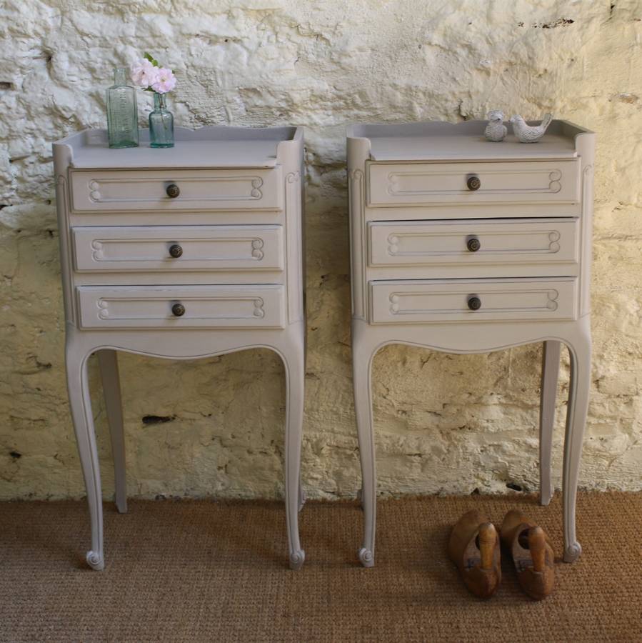 pair of french vintage bedside by katie bonas