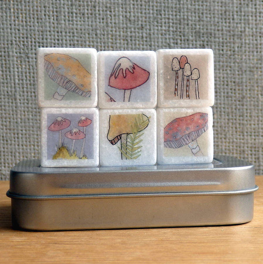 toadstool mini marble fridge by littlebirdydesigns