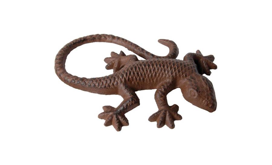 cast iron lizard ornament by garden selections