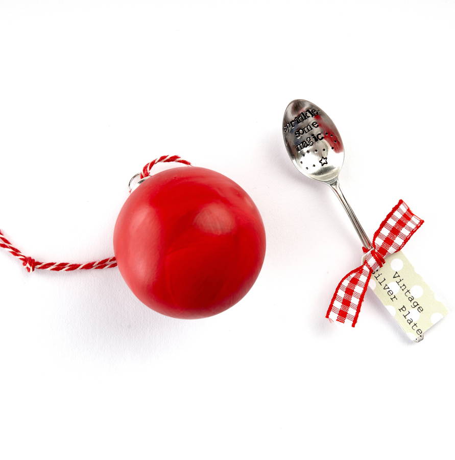sprinkle some magic christmas spoon and reindeer food by pink biscuits | notonthehighstreet.com