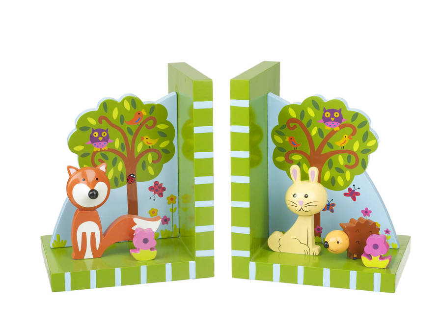 woodland friends bookends by posh totty designs interiors