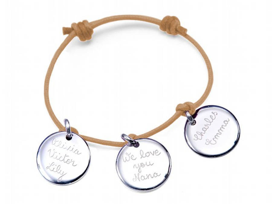 personalised family charm bracelet by merci maman