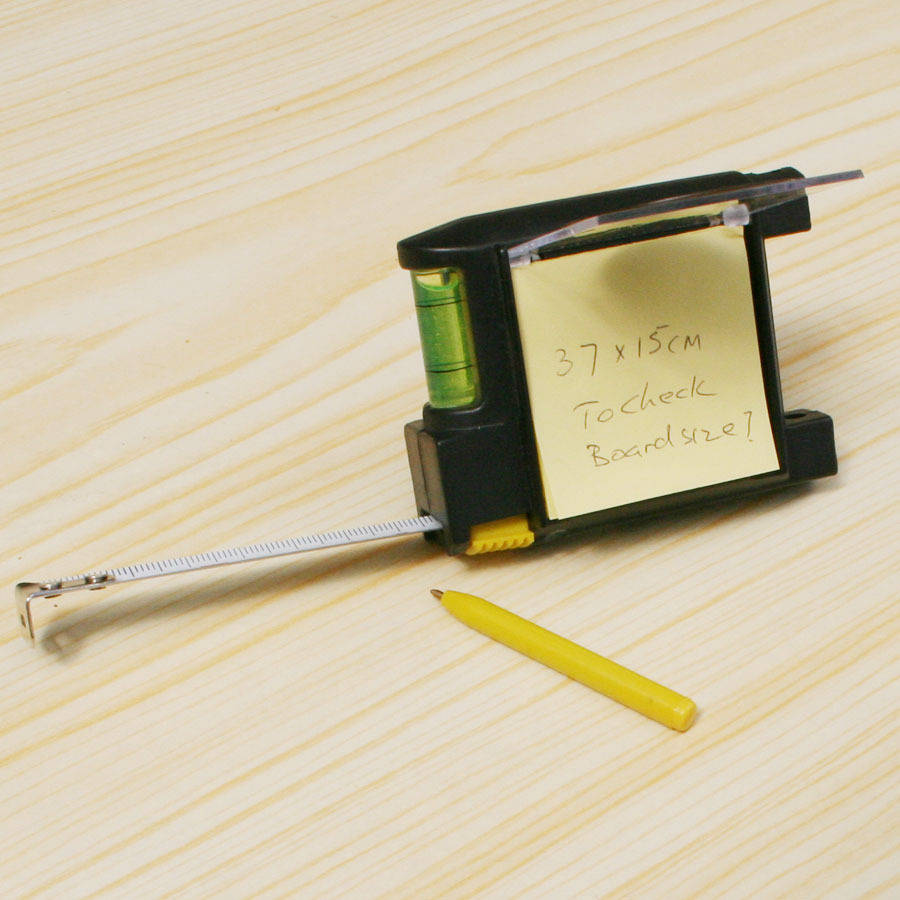 multi purpose personalised tape measure by