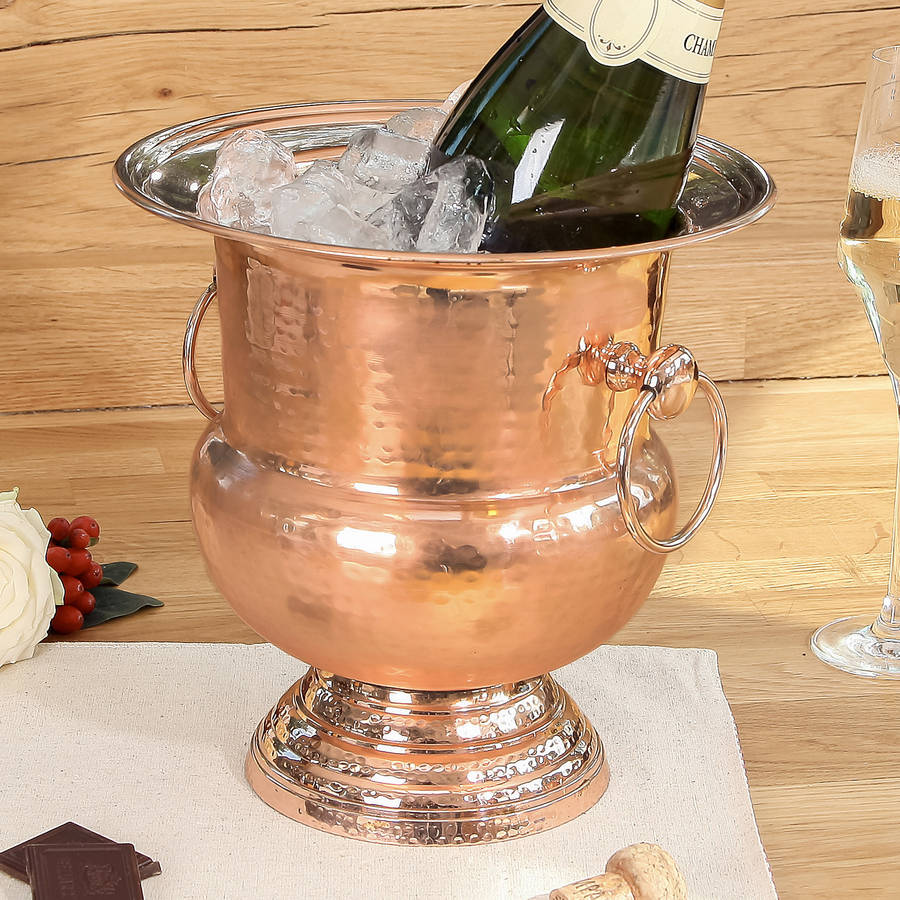 butler copper plated wine cooler by dibor