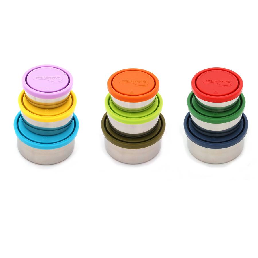 round nesting trio stainless steel containers by green tulip ethical