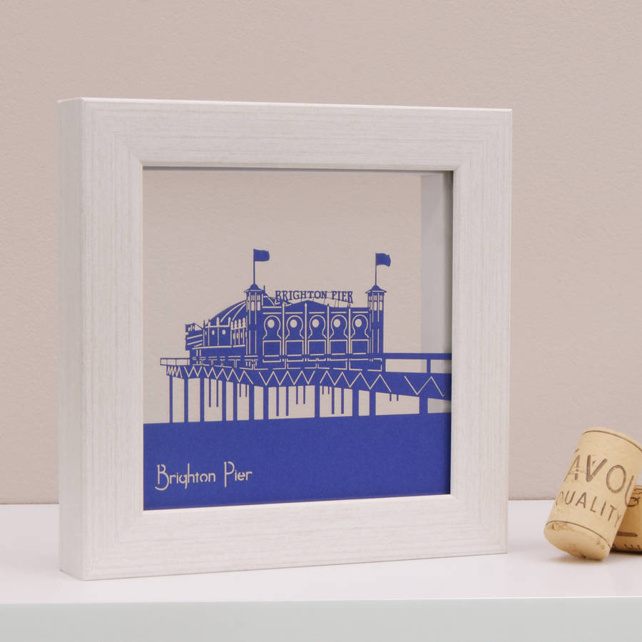 brighton pier mini wall art by urban twist